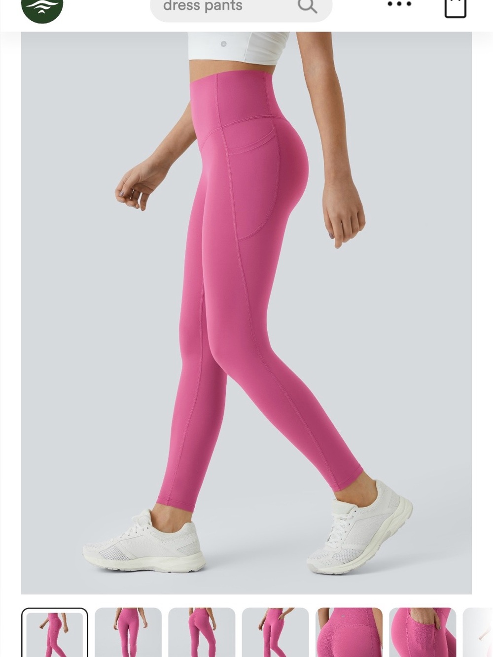 HALARA NEW Magenta High-Waist Yoga Leggings with Side Pocket